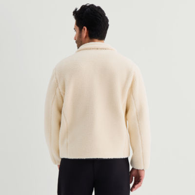 Xersion Sherpa Mens Midweight Jacket, Color: French Cream - JCPenney