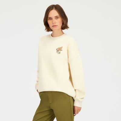 VOLCOM Womens Juniors Long Sleeve Sweatshirt