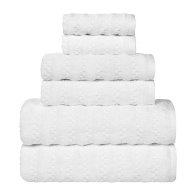 SUPERIOR® Zuma Collection | 100% Cotton 6-pc. Quick Dry Chevron Bath Towel Set