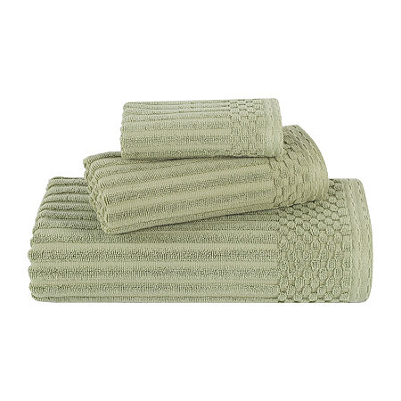 Superior Soho Collection | 3-pc. Quick Dry Solid Bath Towel Set In Green