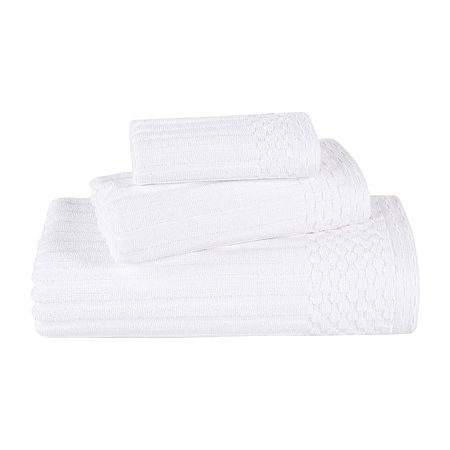 Superior Soho Collection | 3-pc. Quick Dry Solid Bath Towel Set In White