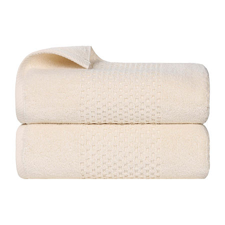 Superior Playa Collection | 100% Cotton 2-pc. Quick Dry Bath Towel In White