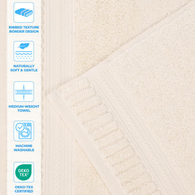 SUPERIOR® Venice Collection | 100% Cotton 8-pc. Quick Dry Solid Bath Towel Set