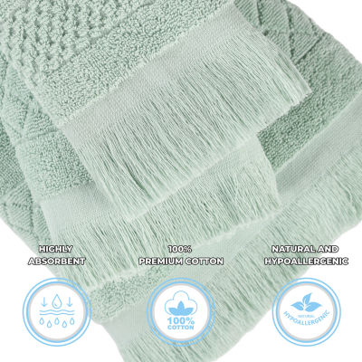 SUPERIOR® Rolla Collection | 100% Cotton 12-pc. Quick Dry Solid Bath Towel Set