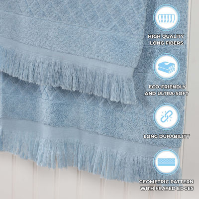 SUPERIOR® Rolla Collection | 100% Cotton 3-pc. Quick Dry Geometric Bath Towel