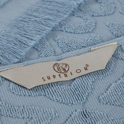 SUPERIOR® Rolla Collection | 100% Cotton 3-pc. Quick Dry Geometric Bath Towel