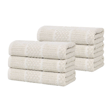 Superior Naples Collection | 80% Cotton 20% Viscose 6-pc. Solid Hand Towel In Sand