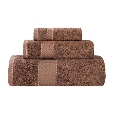 Superior Niles Collection | 100% Egyptian Cotton 3-pc. Quick Dry Solid Bath Towel Set In Brown
