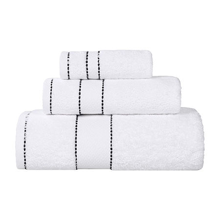 Superior Niles Collection | 100% Egyptian Cotton 3-pc. Quick Dry Solid Bath Towel Set In Black