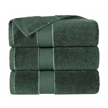 Superior Niles Collection | 100% Egyptian Cotton 3-pc. Quick Dry Bath Towel In Green