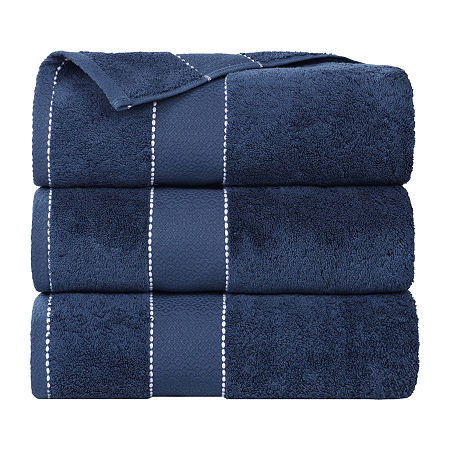Superior Niles Collection | 100% Egyptian Cotton 3-pc. Quick Dry Bath Towel In Blue