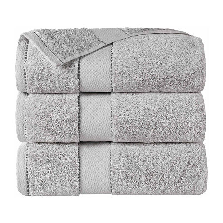 Superior Niles Collection | 100% Egyptian Cotton 3-pc. Quick Dry Bath Towel In Silver