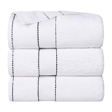 Superior Niles Collection | 100% Egyptian Cotton 3-pc. Quick Dry Bath Towel In Black