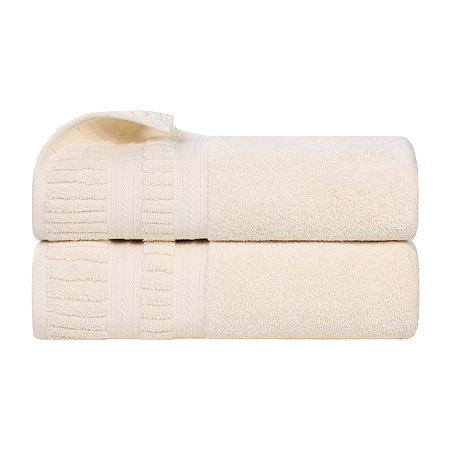 Superior Venice Collection | 100% Cotton 2-pc. Quick Dry Bath Towel In White