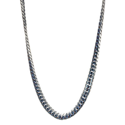 Mens Stainless Steel 24 Inch Curb Chain Necklace