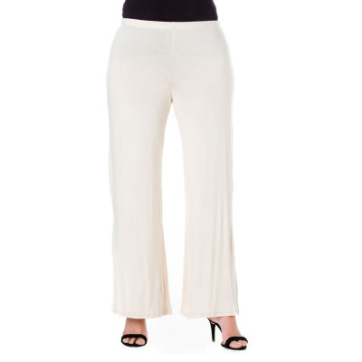 24/7 Comfort Apparel Comfortable Palazzo Pants - Plus - JCPenney