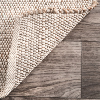 nuLoom Elfriede Solid Hand Woven Rug