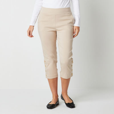 Liz Claiborne Alyssa Mid Rise Cropped Pants - JCPenney