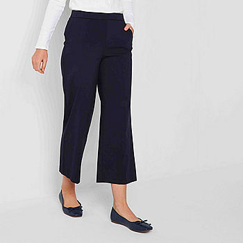 Liz Claiborne-Tall Lisa Womens Mid Rise Straight Pull-On Pants - JCPenney