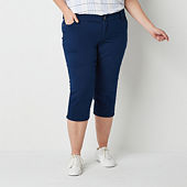 Liz Claiborne Villager Red & White Check Stretch Capri Pants - Size 10 on  eBid United States