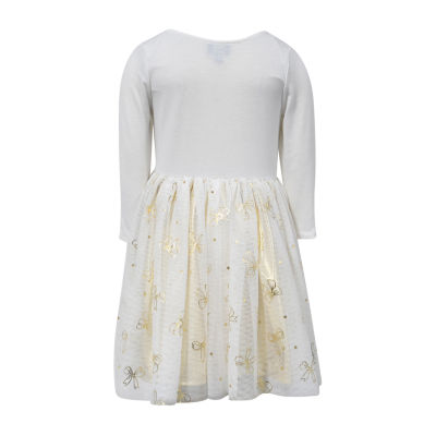 Lilt Little Girls 3/4 Sleeve Tutu Dress