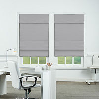Insulating Energy Saving Cordless Blackout Roman Shade, One Size, Gray