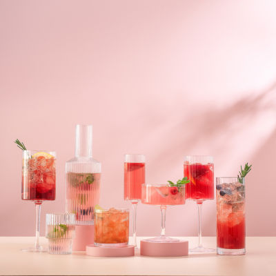 Joyjolt Elle White Wine 2-pc. Wine Glass