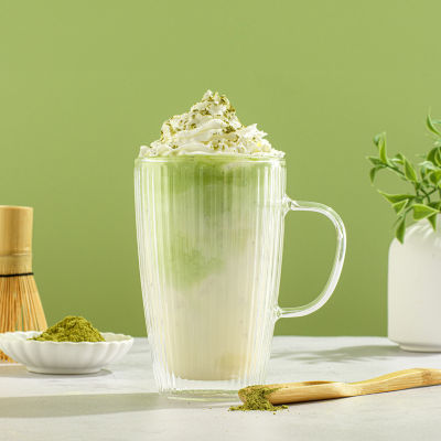 Joyjolt Fluted Savor Double Wall 2-pc. Coffee Mug