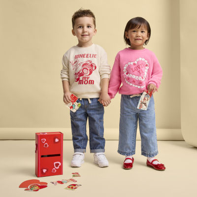 Okie Dokie Toddler & Little Girls Baggy Fit Jean