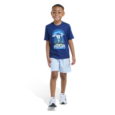 adidas Little Boys 2-pc. Short Set