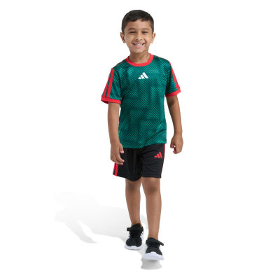 adidas Little Boys 2-pc. Short Set