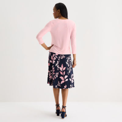 Studio 1 Womens Floral Jacket Dress