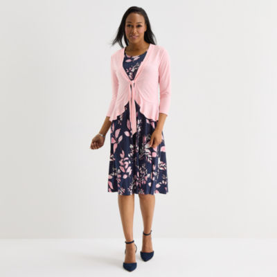 Studio 1 Womens Floral Jacket Dress