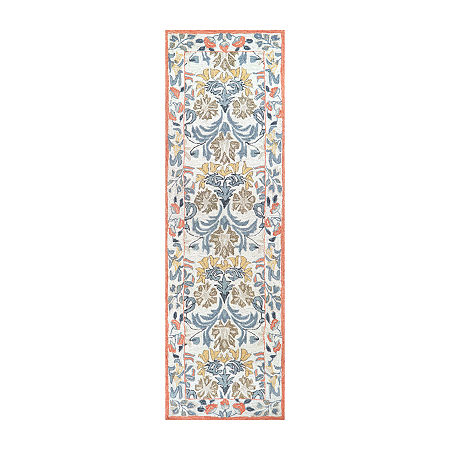 Rizzy Home Opulent Collection Juliette Floral Rectangular Rugs, One Size, White