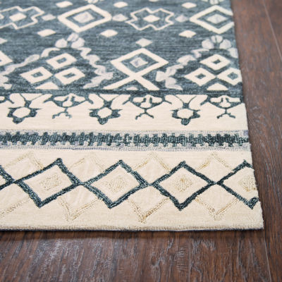 Rizzy Home Opulent Collection Navaeh Diamond Rectangular Rugs