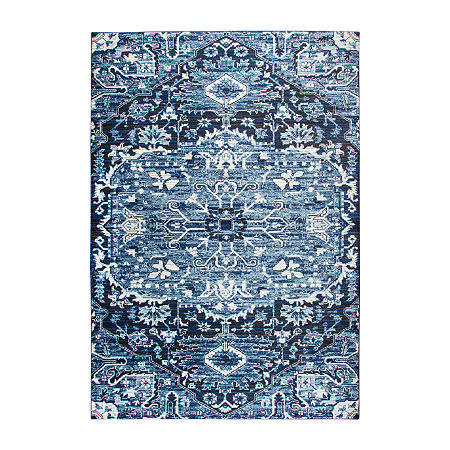 Rizzy Home Panache Collection Cali Medallion Rectangular Rugs, One Size, Blue