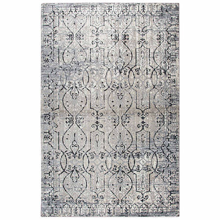 Rizzy Home Panache Collection Maggie Scroll Rectangular Rugs, One Size, Brown