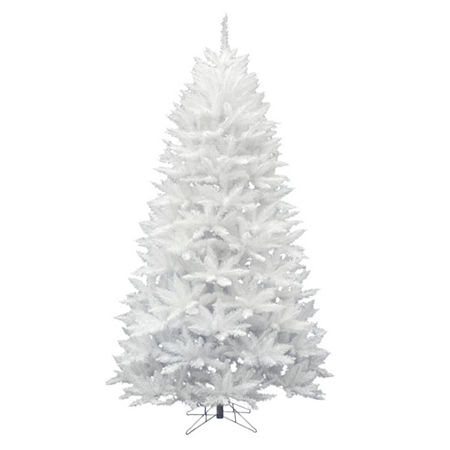 6.5' Sparkle White Spruce Artificial Christmas Tree, One Size, White