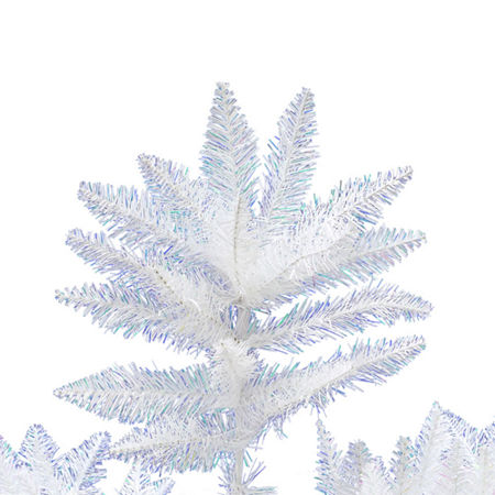 6.5' Sparkle White Spruce Artificial Christmas Tree, One Size, White