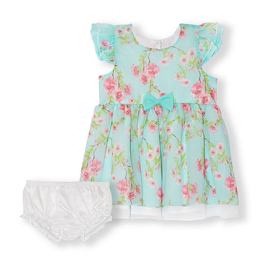 Nannette Baby Baby Girls Short Sleeve A-Line Dress