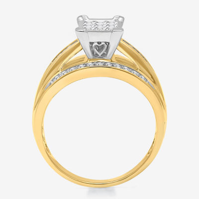 1/2 CT.T.W. Natural Diamond Bridal Ring 10K or 14K Gold