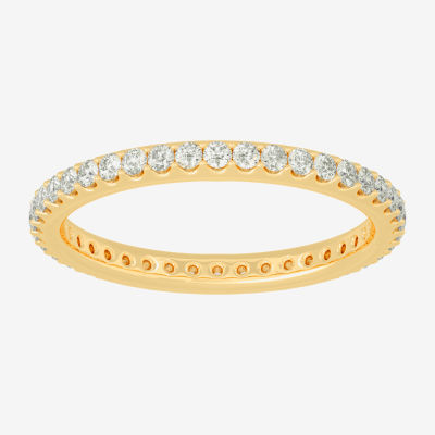 Womens 2MM 1/2 Natural White Diamond 14K Gold Eternity - Main Image