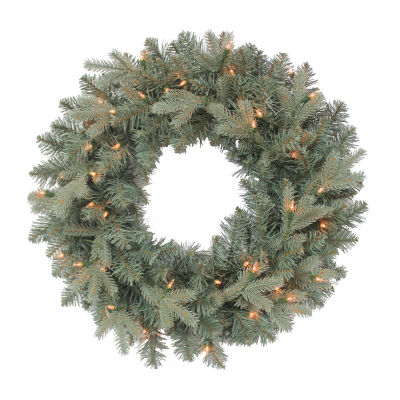 Kurt Adler Clear Blue Spruce Indoor Christmas Wreath