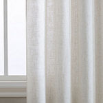 Beatrice Home Fashions Monroe Linen Blend Light-Filtering Rod Pocket Set of 2 Curtain Panel