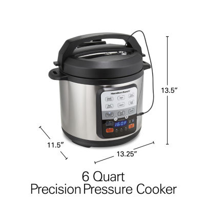 Hamilton Beach Precision 6 Qt Pressure Cooker with Temperature Probe