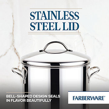 Farberware Classic Stainless Steel 8-Quart Stockpot with Lid, Stainless  Steel Pot with Lid, Silver
