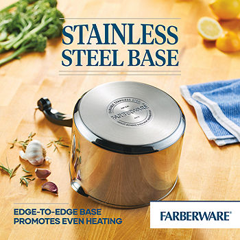 Farberware Classic Stainless Steel 2-Quart Covered Saucepan with Farberware  Classic Series Stainless Steel 3-Quart Covered Saucepan