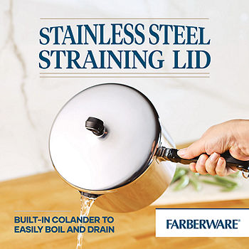 Farberware 1 Qt Saucepan With Lid Pot Stainless Steel Aluminum Clad
