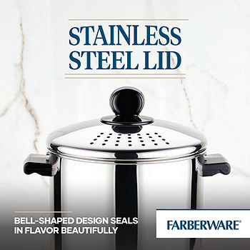 Stainless Steel Pasta Cooker 8Qt Stock Pot Strainer Lid Set