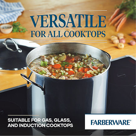 Farberware Classic Series 16-qt. Stock Pot With Lid, One Size, Gray